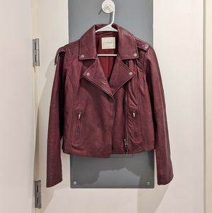 Lucky Brand Genuine Red Leather Jacket